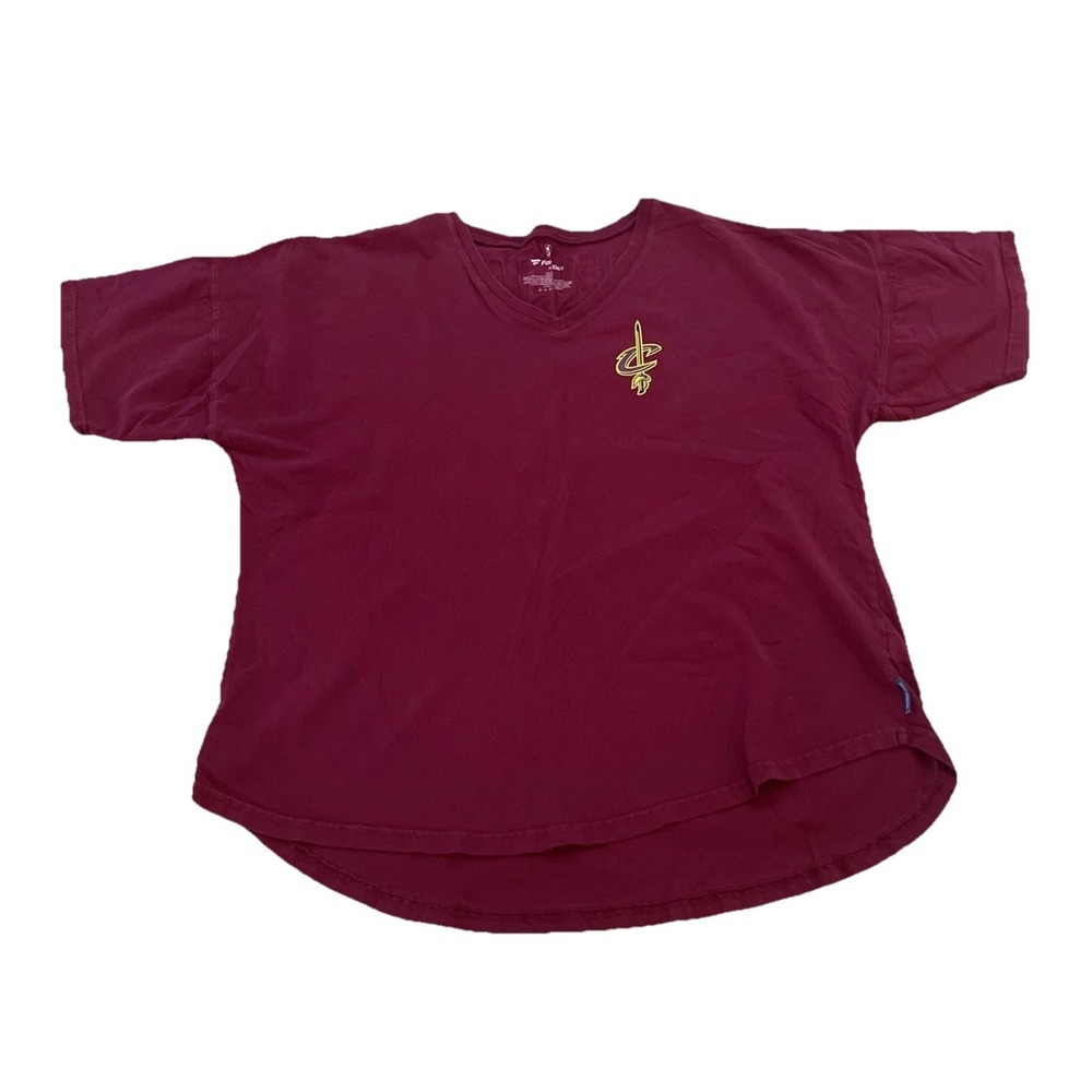 Cleveland Cavaliers Women's XL Short Sleeve T-Shirt V-Neck Heavyweight